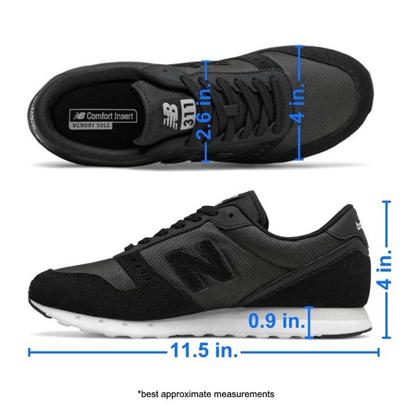 New Balance Men's 311 Series v2 Sneakers Black ML311RA2 Size 9 - Picture 12 of 12